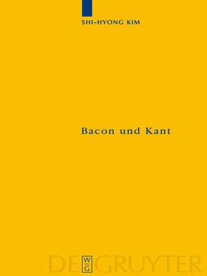 cover image of Bacon und Kant